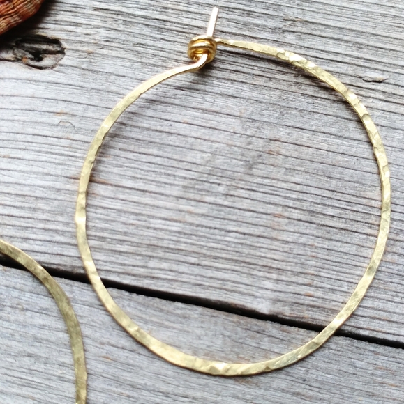 🌿"Not so Basic" 2 Inch Chola Hoops - Artisan-Made - Picture 2 of 7